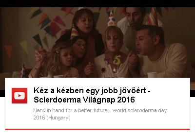 Kéz a kézben egy jobb jövőért - Sclerdoerma Világnap 2016